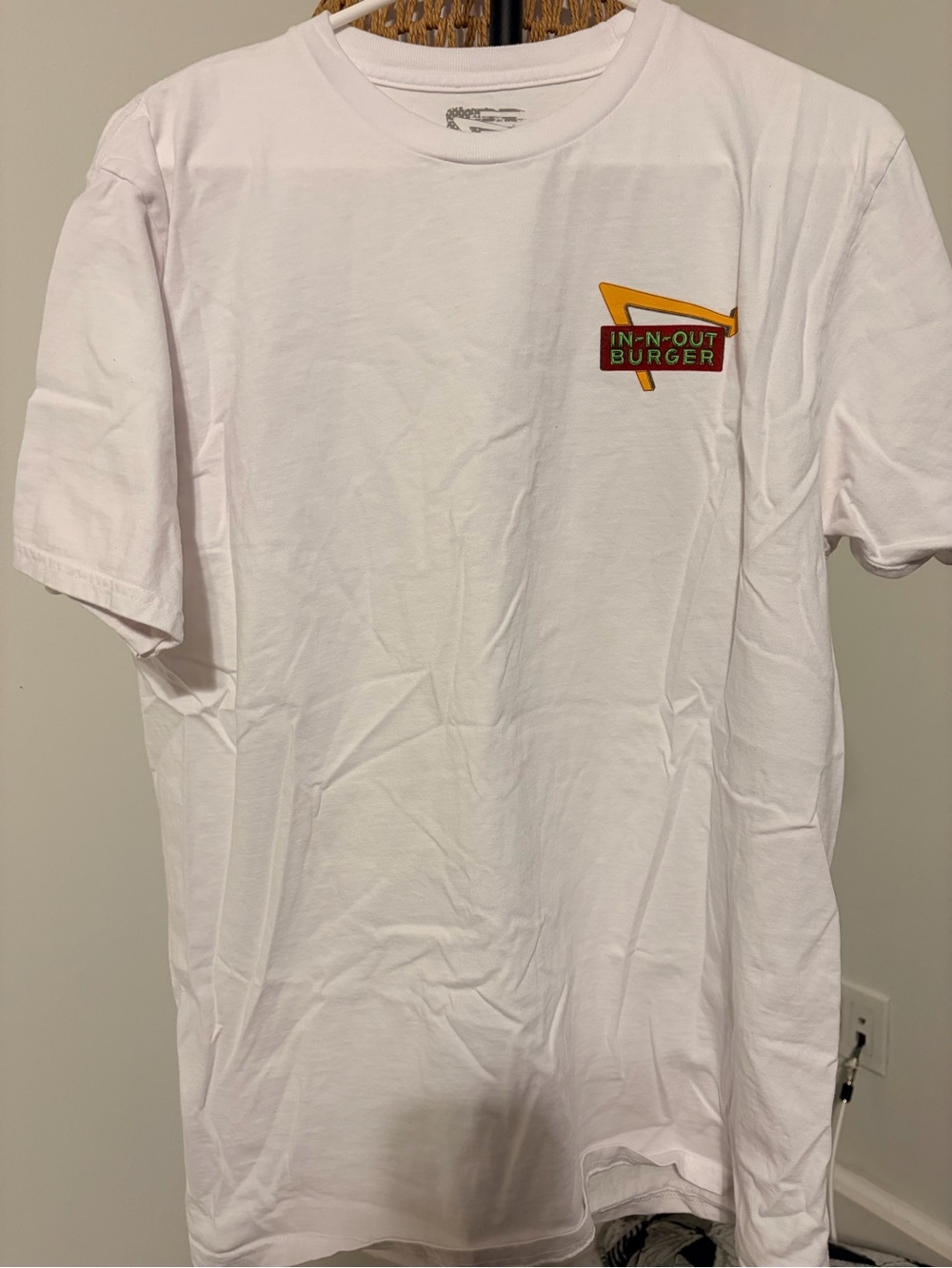In n out White Short Sleeve Logo Tee
